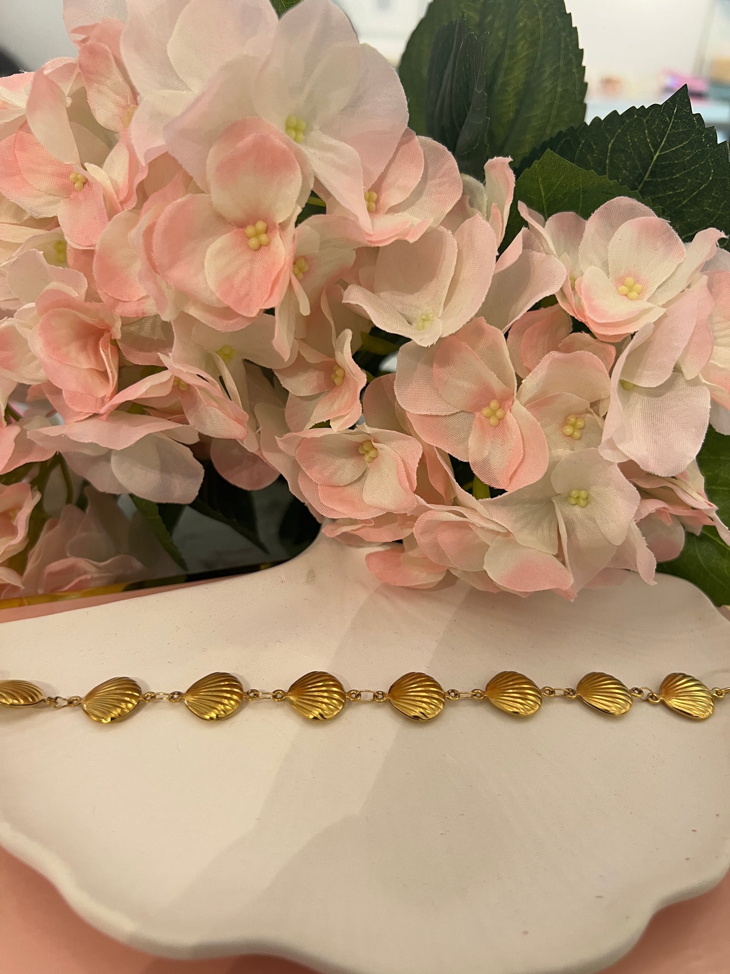 Muschelarmband “Golden Shells”🐚