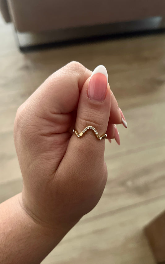 Golden Wave Ring✨